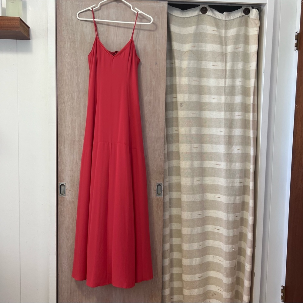 White House Black Market red maxi dress